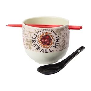Stranger Things Ramen Bowl With Spoon And Chopsticks